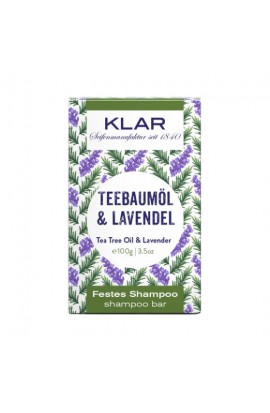 KLAR Festes Shampoo Teebaumöl Lavendel