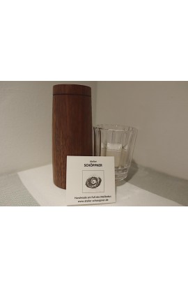 Windlicht für Teelicht kanneliertes Glas