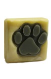 Seife im Quadrat U6 Black Paw 1 / Hundeseife